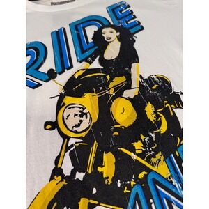 BMW Motorrad T Shirt Graphic Print Ride And Smile White 2XL